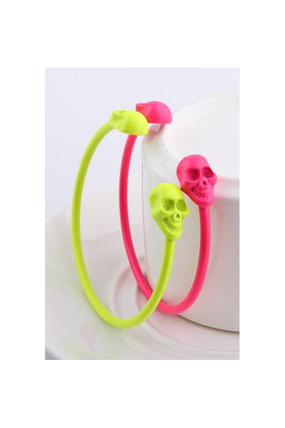 Spalvotos apyrankės "Skulls"