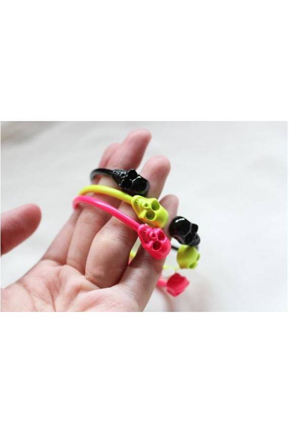 Spalvotos apyrankės "Skulls"