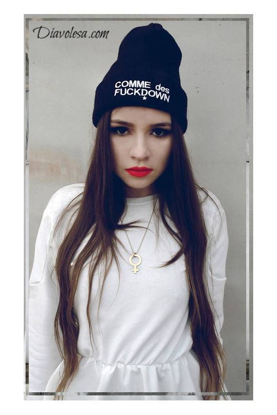 "Beanie" kepurė su užrašu  - 3