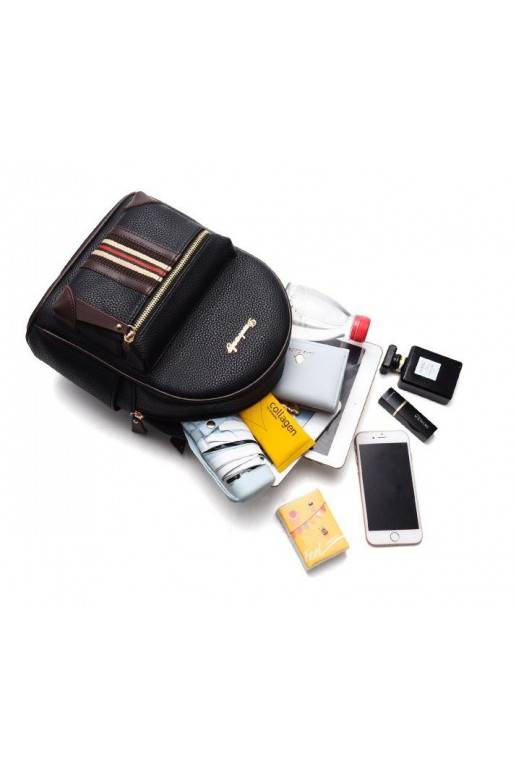 Stilinga juodos spalvos mini kuprinė