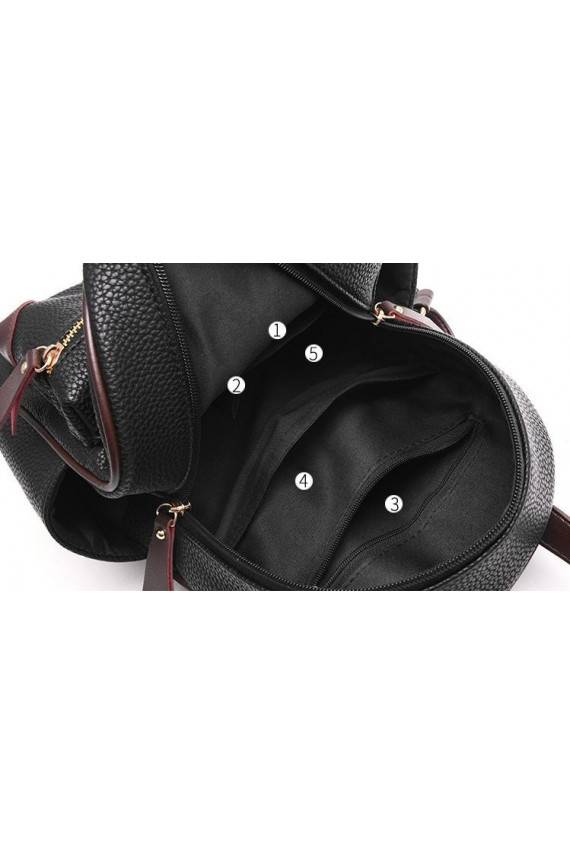 Stilinga juodos spalvos mini kuprinė