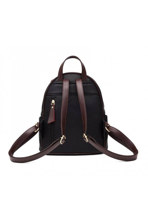 Stilinga juodos spalvos mini kuprinė