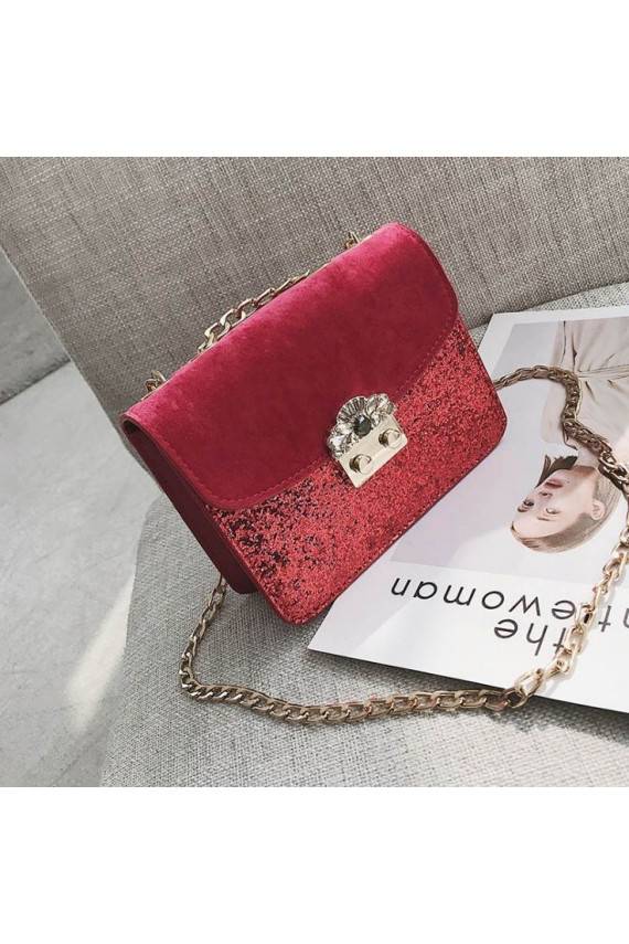 Raudona mini rankinė "Princess"