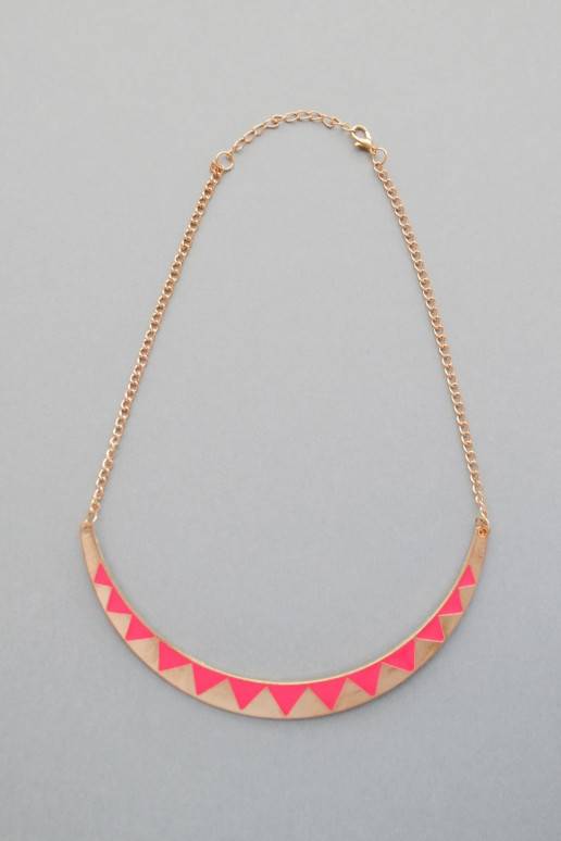 Kaklo papuošalas "Pusmėnulis", rožinis