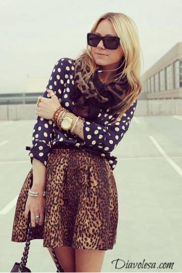 Sijonas "Leopard chick"  - 1 2