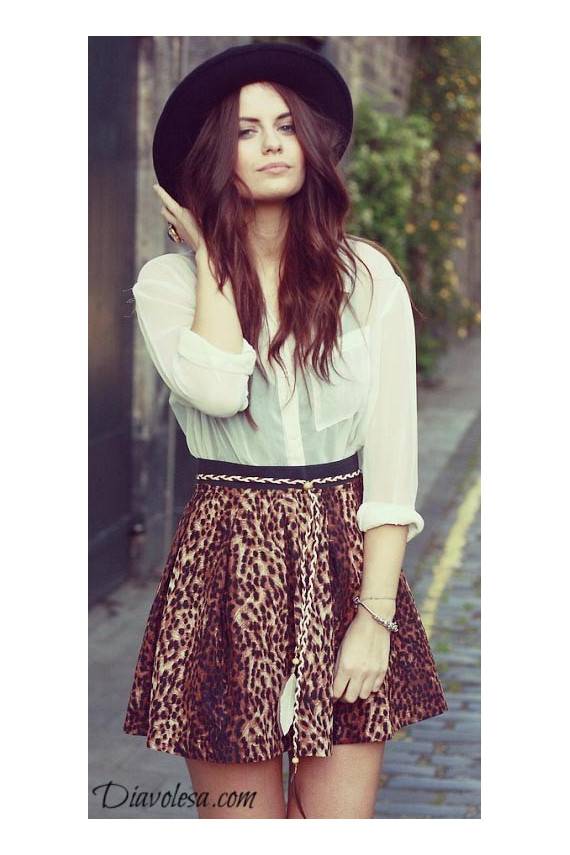 Sijonas "Leopard chick"  - 6