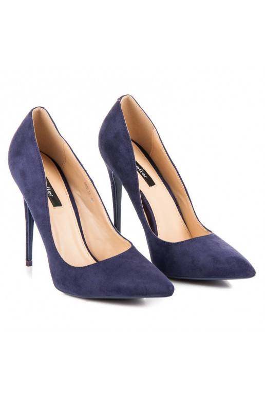 Indigo spalvos aukštakulniai bateliai...