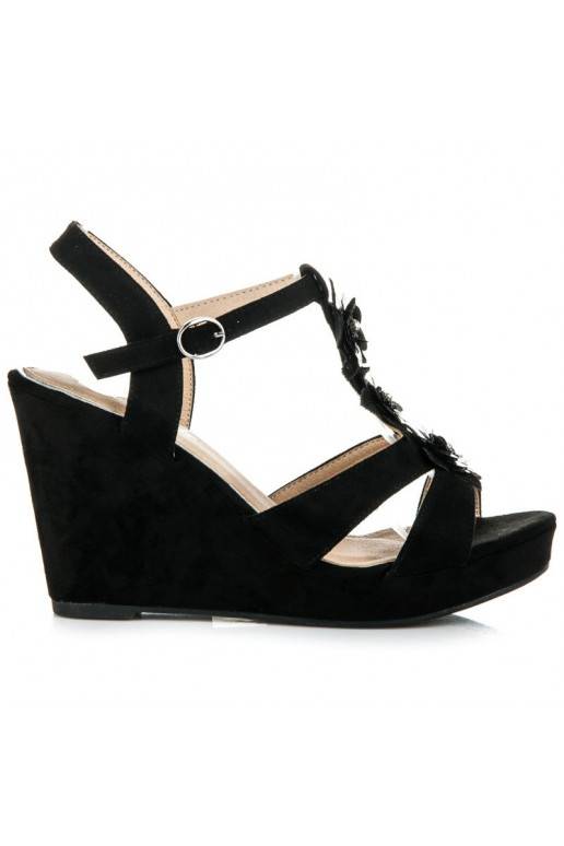 Stilingos juodos platforminės basutės...