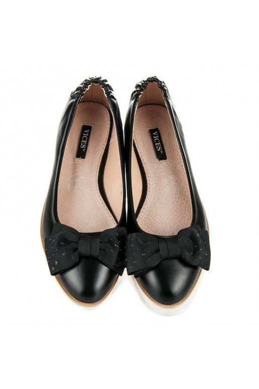 Juodos VICES balerinos su dekoruotais...