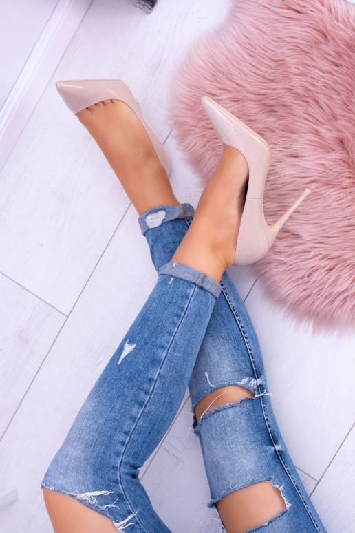 aukštakulniai bateliai Moteriški Lu Boo su kulniukais Laque Smėlio spalvos Belluci