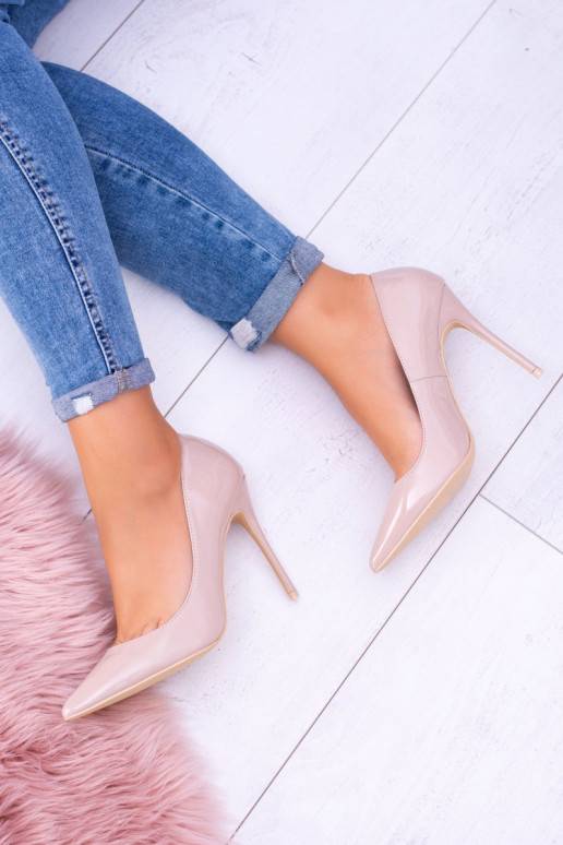 aukštakulniai bateliai Moteriški Lu Boo su kulniukais Laque Smėlio spalvos Belluci