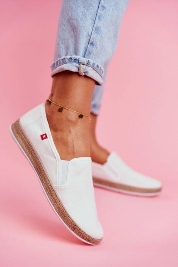 Espadrilės Big Star Slip-on Baltos spalvos