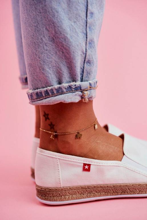 Espadrilės Big Star Slip-on Baltos spalvos