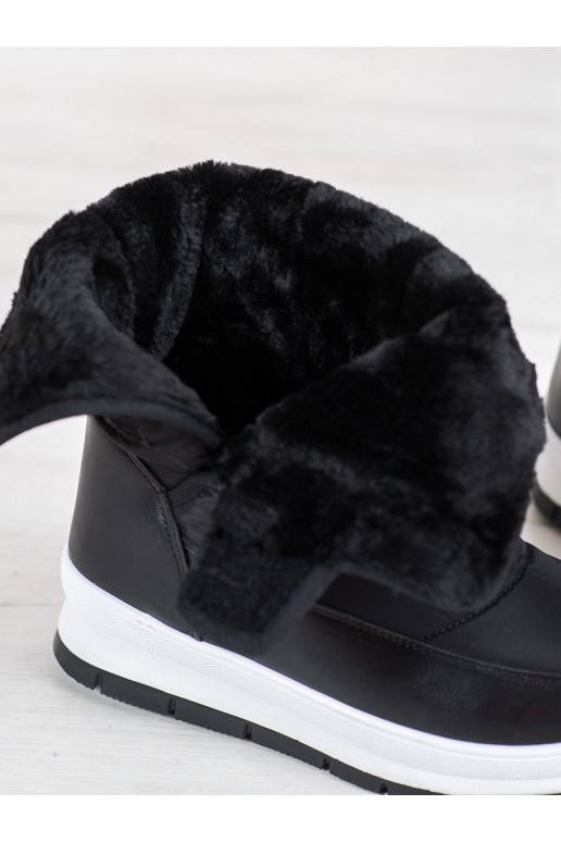 Juodos spalvos sniego batai su lipniais užsegimais 