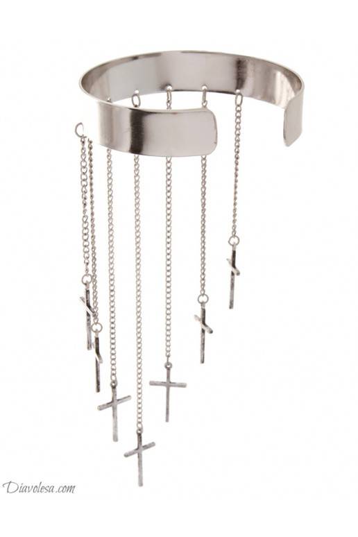 Apyrankė "Crosses", sidabro