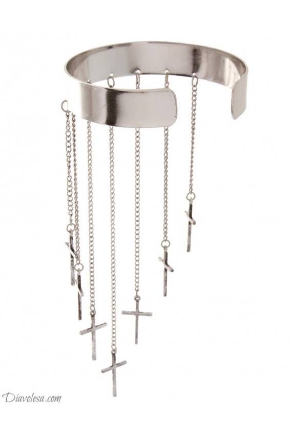 Apyrankė "Crosses", sidabro