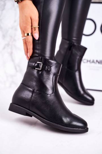 pašiltinti Aulinukai su sagtimis juodos spalvos Halfway