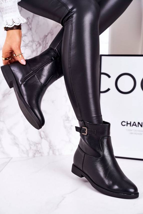   pašiltinti Aulinukai su sagtimis juodos spalvos Halfway