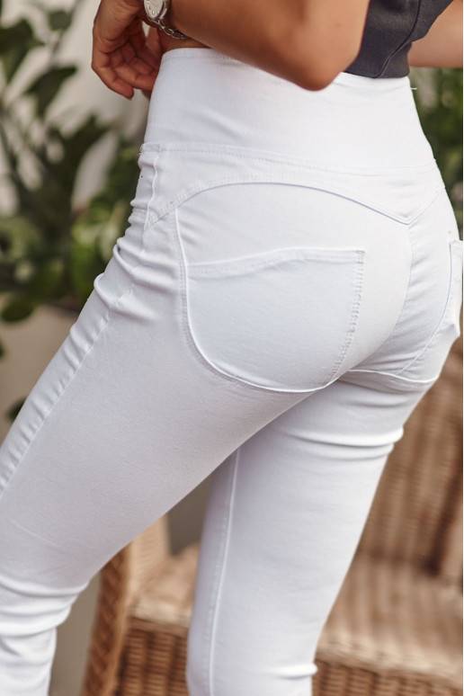 Džinsinės kelnės baltos spalvos 330