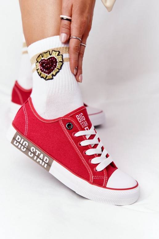 Moteriški batai BIG STAR HH274115 raudonos spalvos