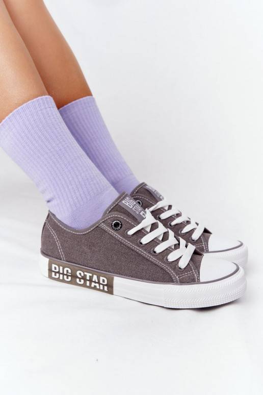 Moteriški batai BIG STAR HH274116 pilkos spalvos