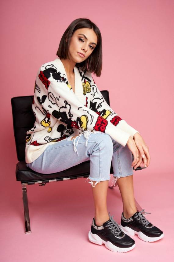 Sportinio stiliaus   batai su gyvatės odos imitacija juodos spalvos Giselle