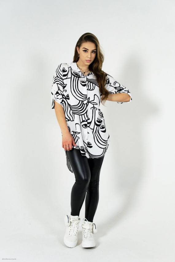   Sportbačiai su platforma Z Nerką baltos spalvos Popcorn