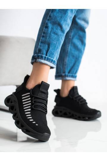 juodos spalvos Sneakers modelio batai FASHION  2
