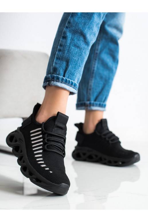 juodos spalvos Sneakers modelio batai FASHION 