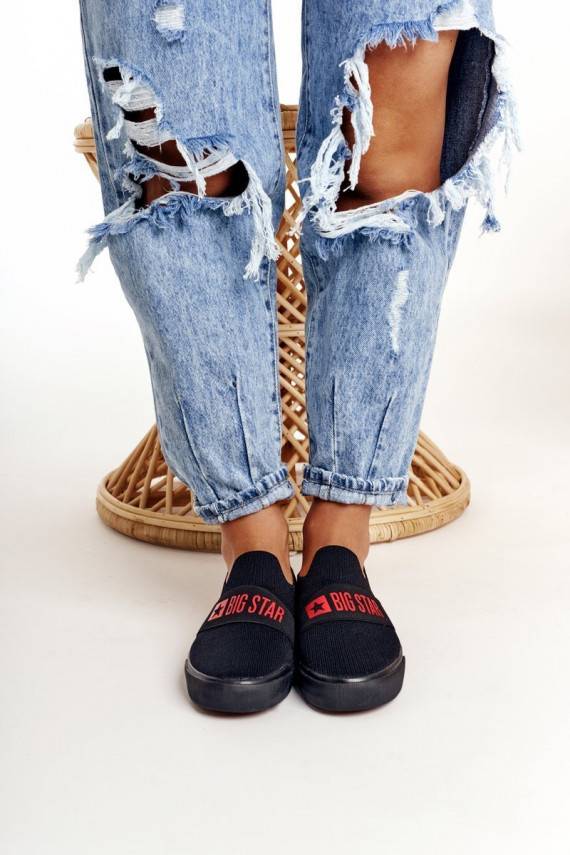   Sportbačiai Slip-on Big Star FF274221 juodos spalvos