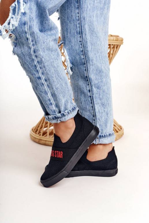   Sportbačiai Slip-on Big Star FF274221 juodos spalvos