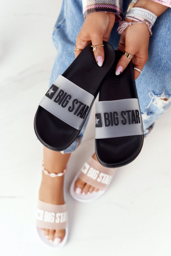 Moteriškos šlepetės Big Star FF274A200 juodos spalvos