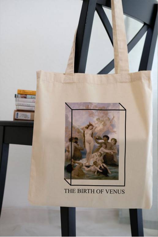 Maišelis eko ecru Birth Of Venus