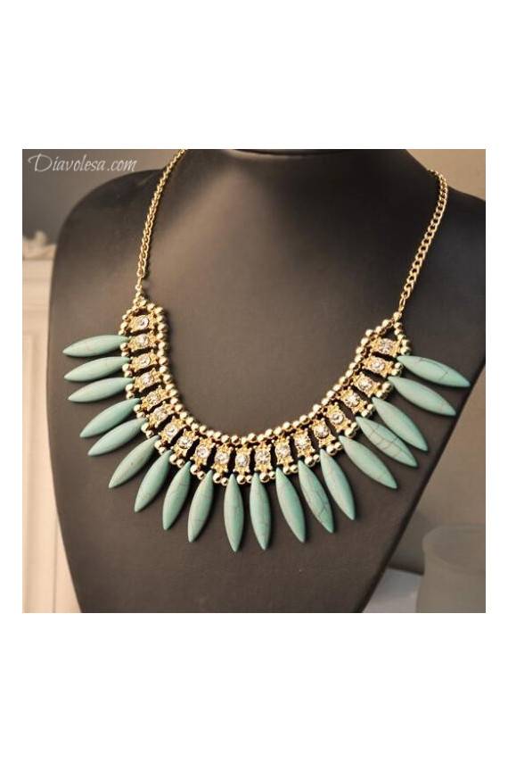 Kaklo papuošalas "Aztec Prophet Turquoise" Limited