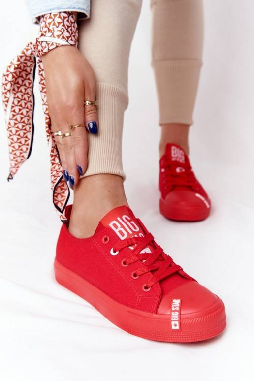 Moteriški batai BIG STAR HH274677 raudonos spalvos