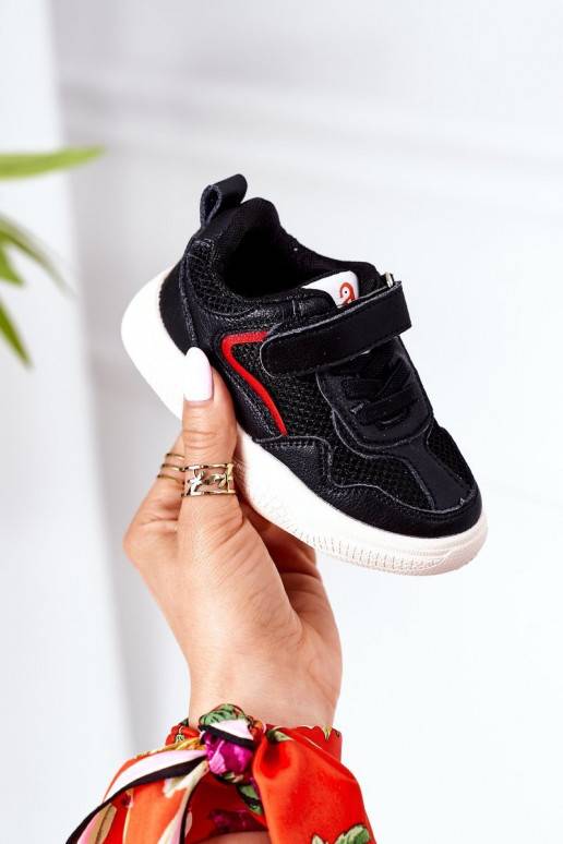 Vaikiški sportbačiai Sneakers modelio batai juodos spalvos Fun