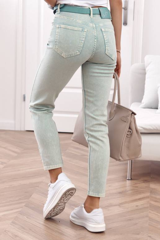 Džinsinės kelnės mom fit