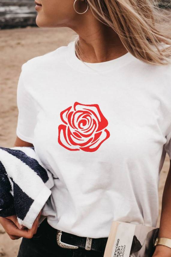 Marškinėliai Red Rose