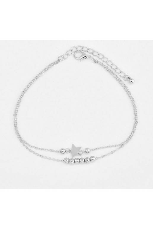 Apyrankė čiurnai Ananasas sidabro spalvos B210S Apyrankė čiurnai Ananasas sidabro spalvos B210S