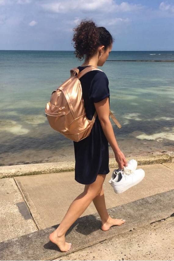 Mi-Pac kuprinė Metallic Rose Gold