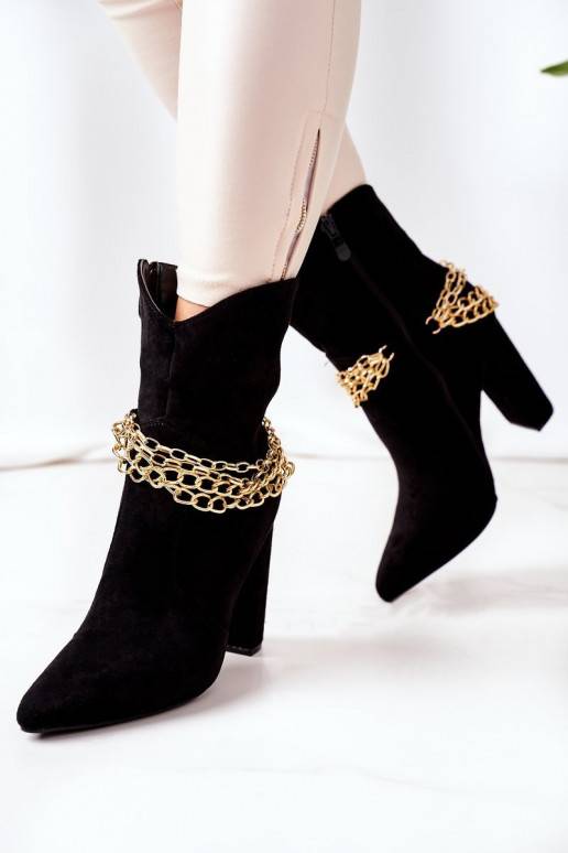 pašiltinti Aulinukai su kulniukais juodos spalvos Good Impression