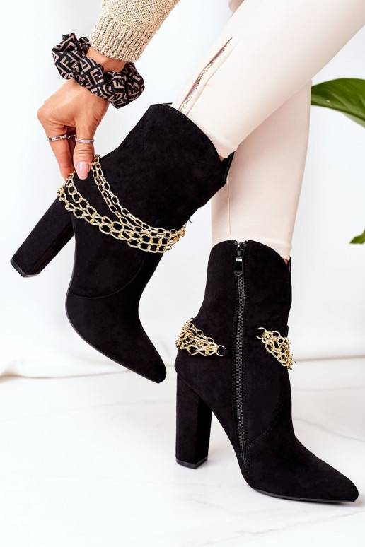 pašiltinti Aulinukai su kulniukais juodos spalvos Good Impression