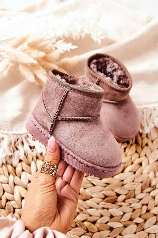 Šilti vaikiški žieminiai batai Ciemny dramblio kaulo spalvos Gooby