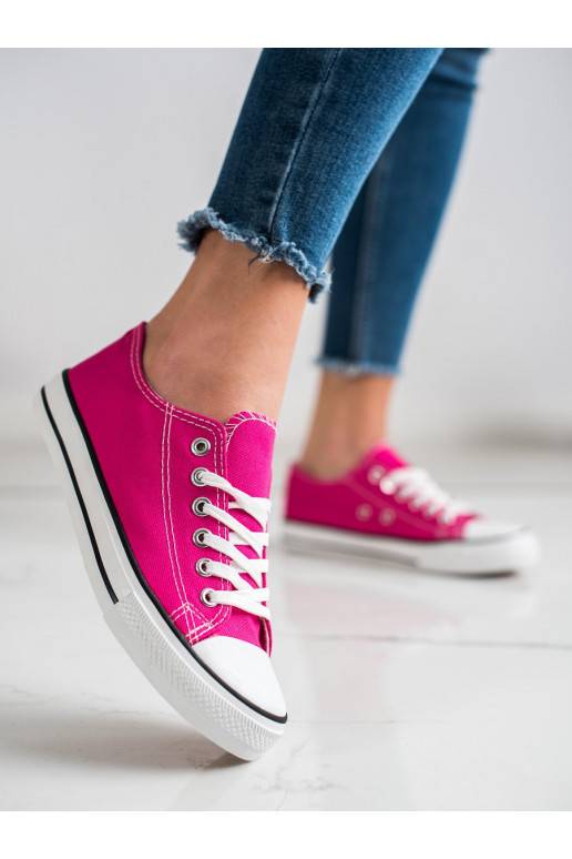 Klasikinio modelio rožinės spalvos laisvalaikio batai 