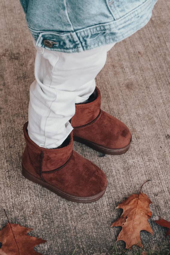 Šilti vaikiški žieminiai batai rudos spalvos Gooby