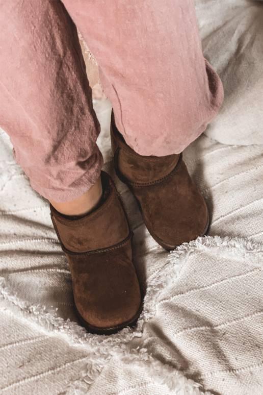 Šilti vaikiški žieminiai batai rudos spalvos Gooby Šilti vaikiški žieminiai batai rudos spalvos Gooby