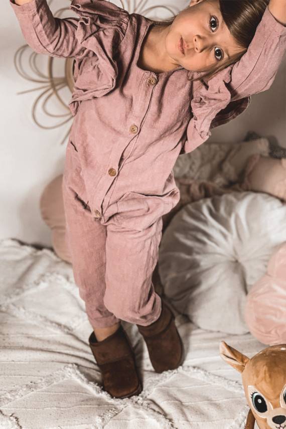 Šilti vaikiški žieminiai batai rudos spalvos Gooby