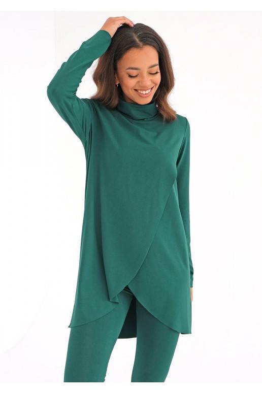Stilingas megztinis žalios spalvos