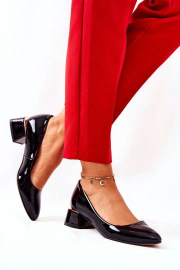 Bateliai   su lako efektu 3118 juodos spalvos 2