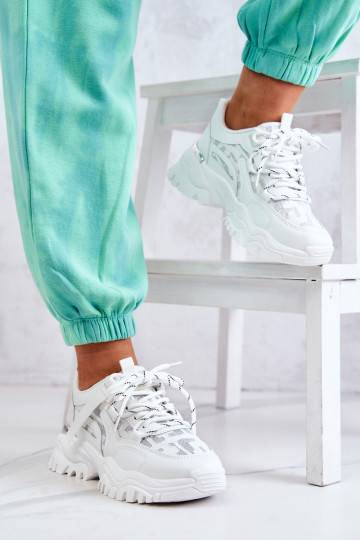 Sneakers modelio batai su madingais masyviais padais baltos spalvos Your Style 2